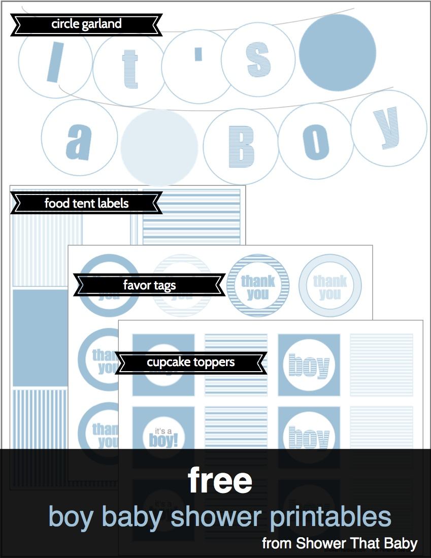 Free Baby Shower Printables | Shower That Baby - Baby Shower Bunting Free Printable