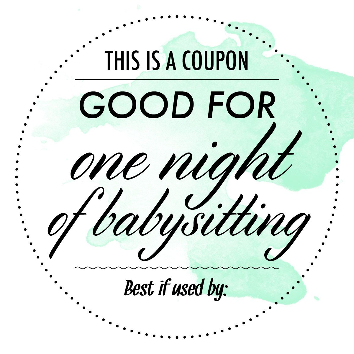 Free Babysitting Coupon - Google Search | Appreciation &amp;amp; Thinking Of - Free Printable Scoop Away Coupons