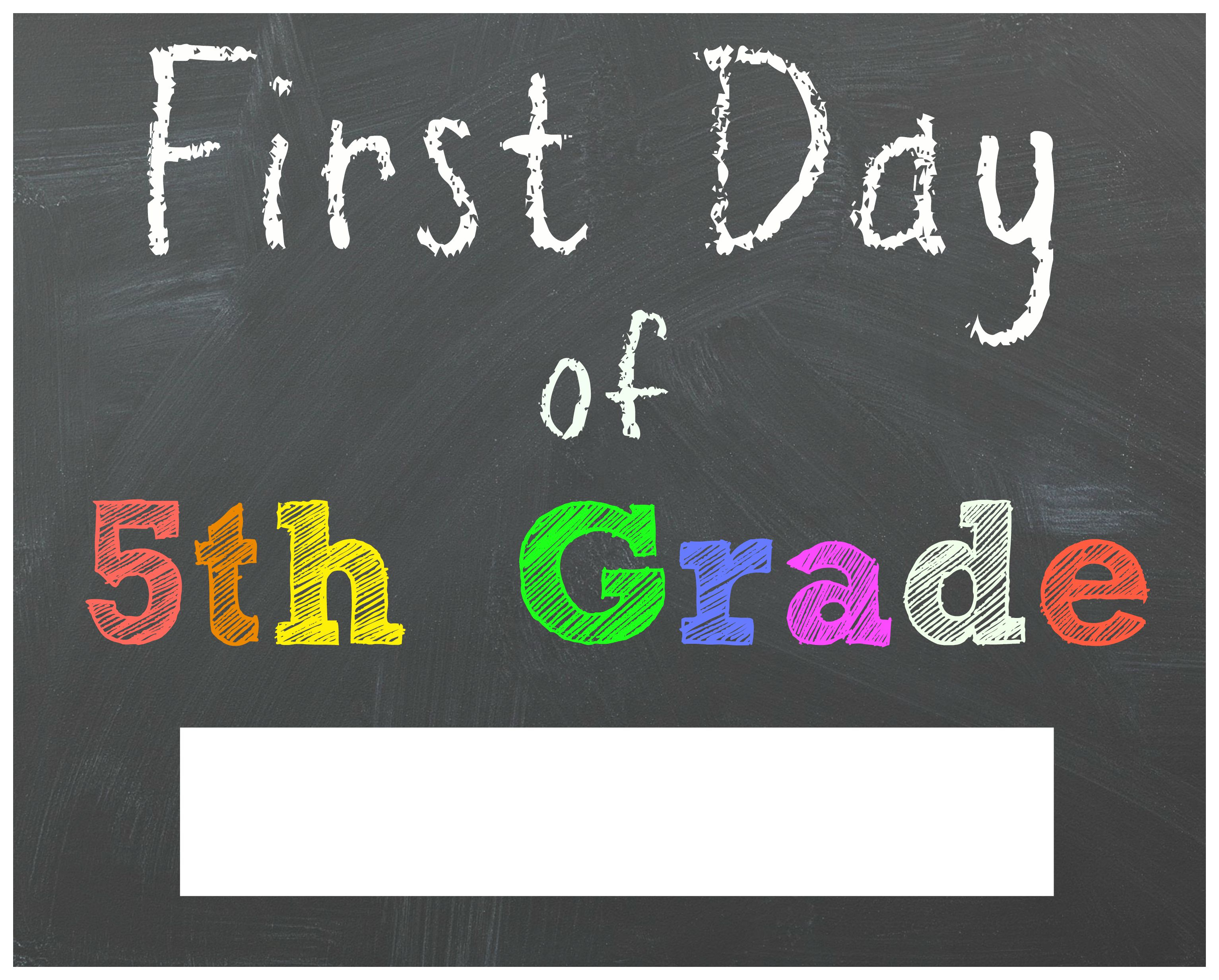 Free Back To School Printable Chalkboard Signs For First Day Of - First Day Of Second Grade Free Printable Sign