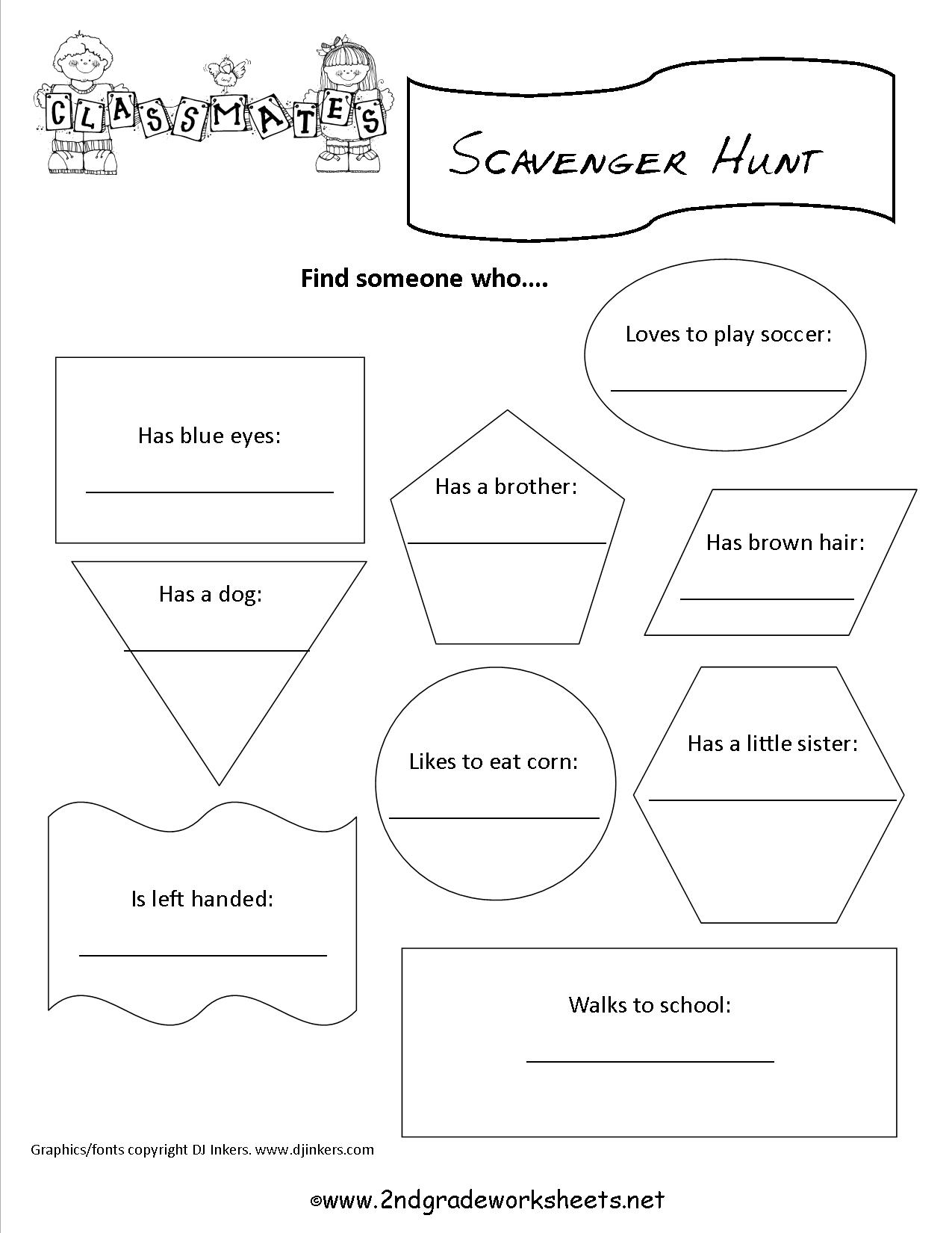 Free Back To School Worksheets And Printouts - Free Printable Classroom Worksheets