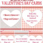 Free Bilingual Valentine's Day Cards! | Art/music/spanish/science   Free Spanish Mothers Day Cards Printable