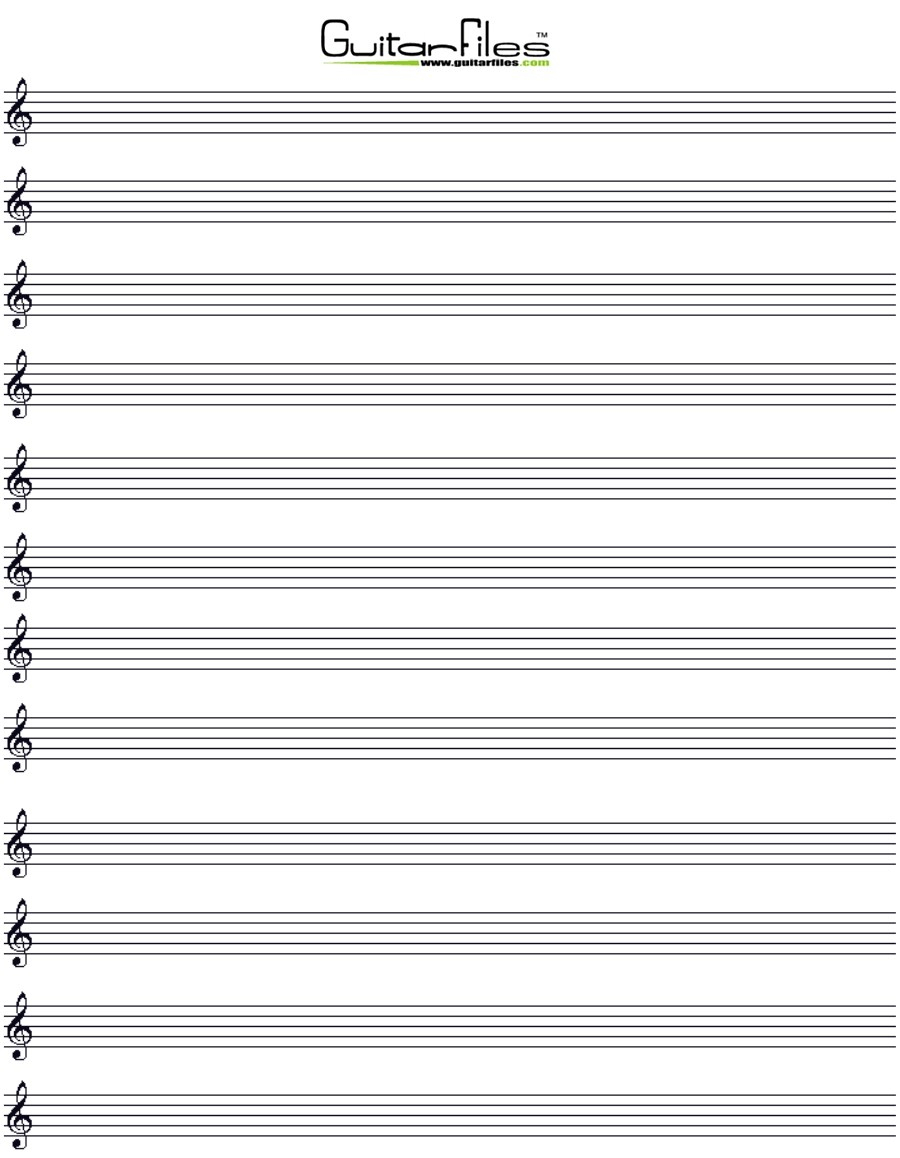 Free Blank Staff Paper - Free Printable Staff Paper