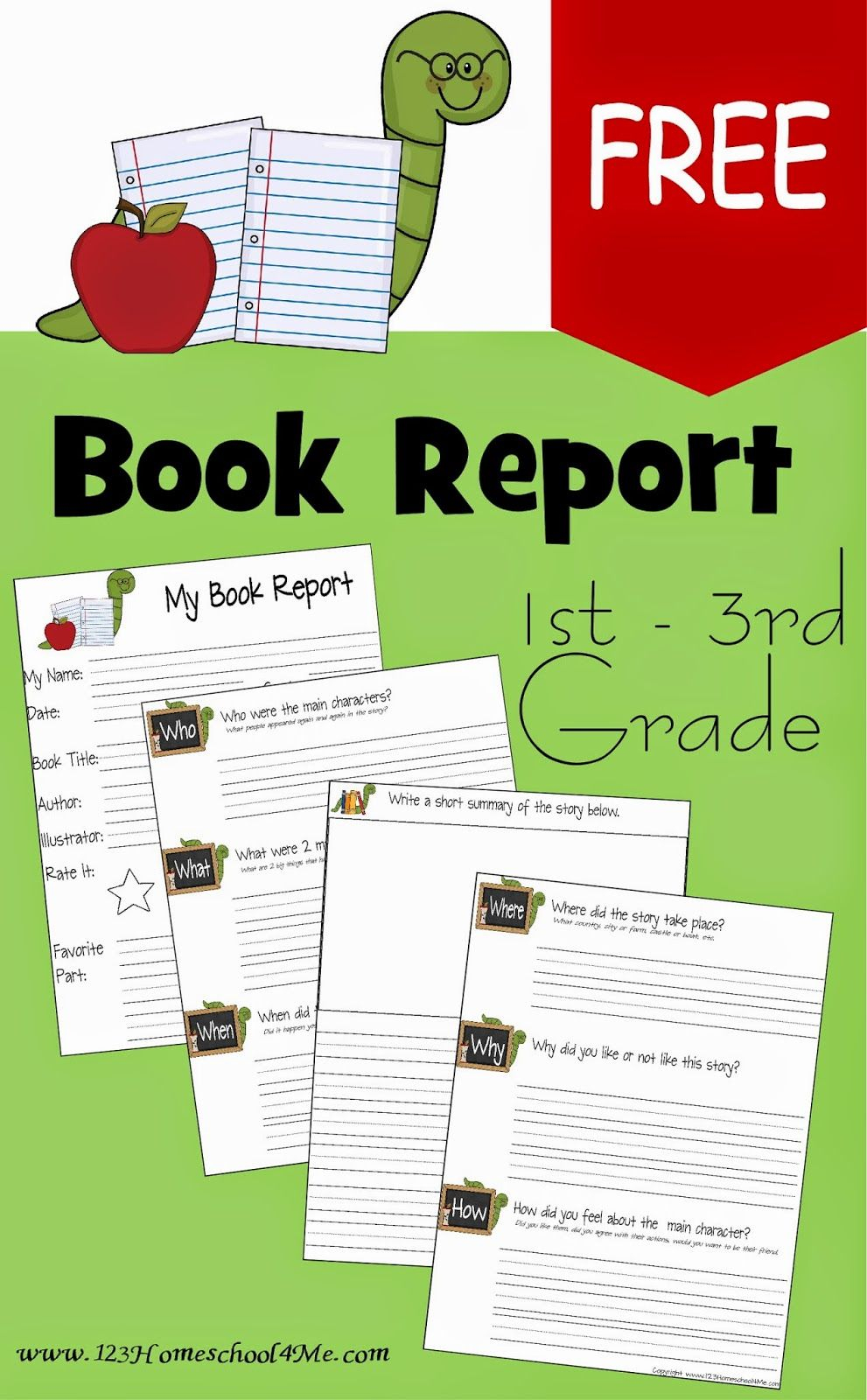 Free Book Report Template | Play Activities For Kids | 3Rd Grade - Free Printable Story Books For Grade 2