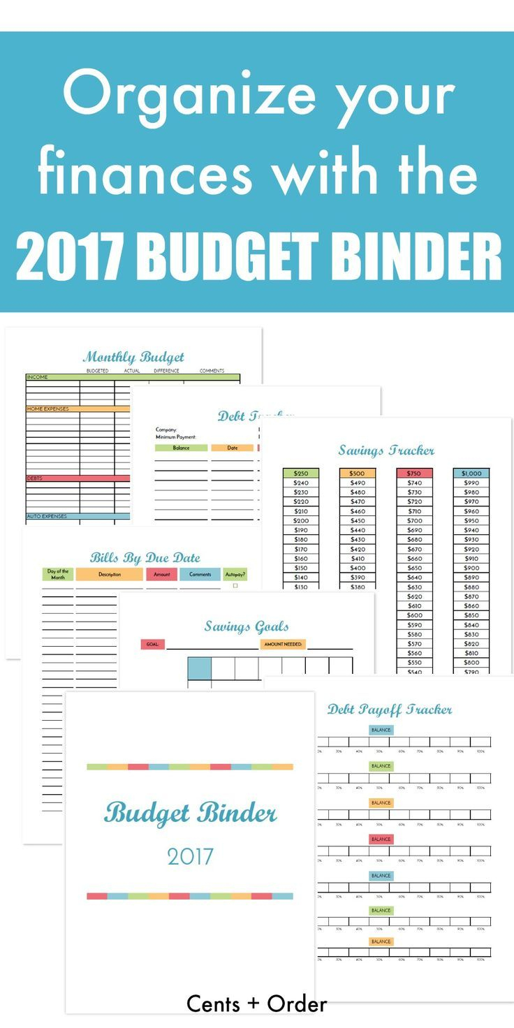 Free Budget Binder Printable: How To Organize Your Finances | Best - Free Printable Financial Planner 2017