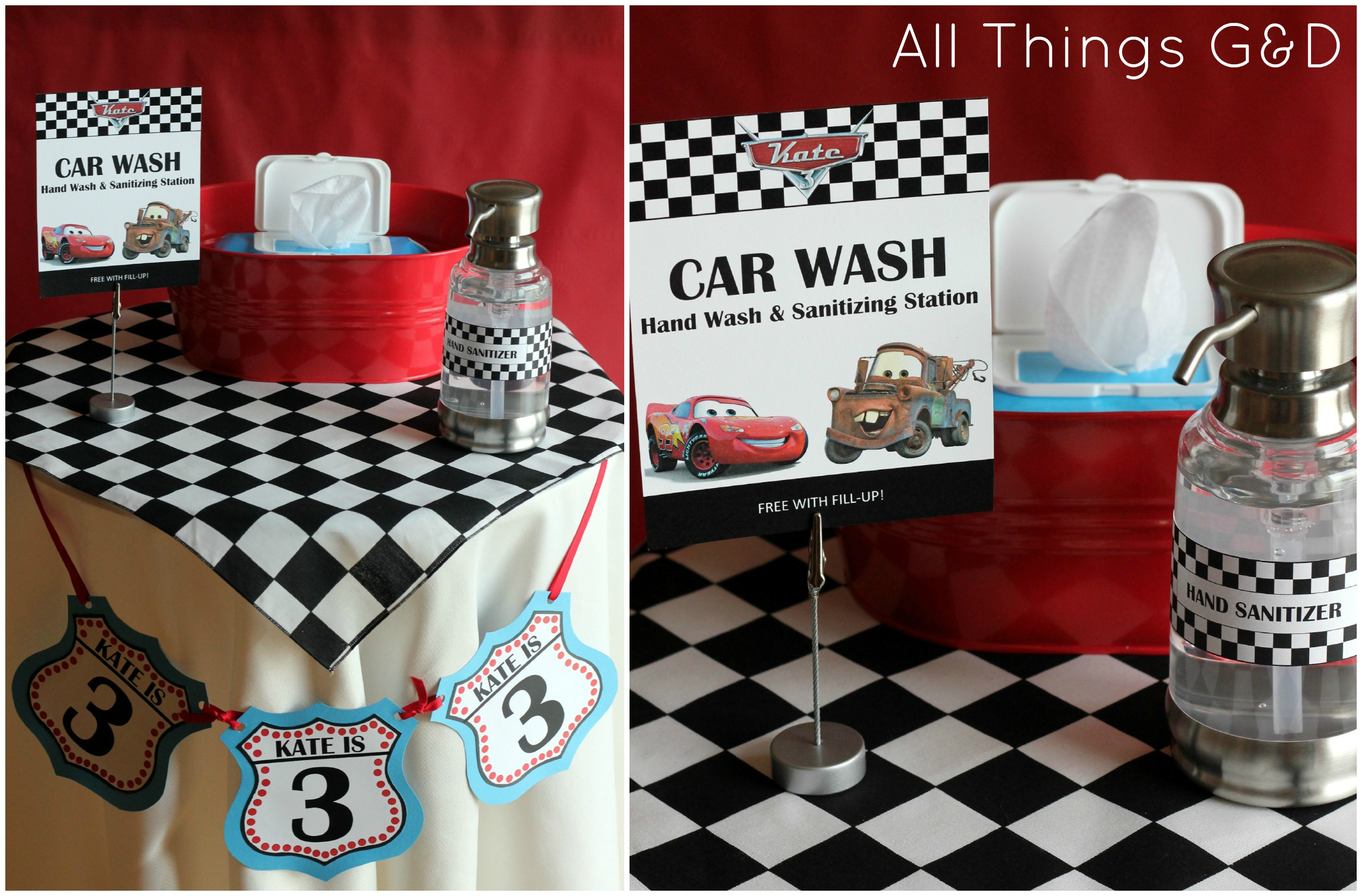 Free Cars Birthday Party Printables - Free Printable Cars Food Labels