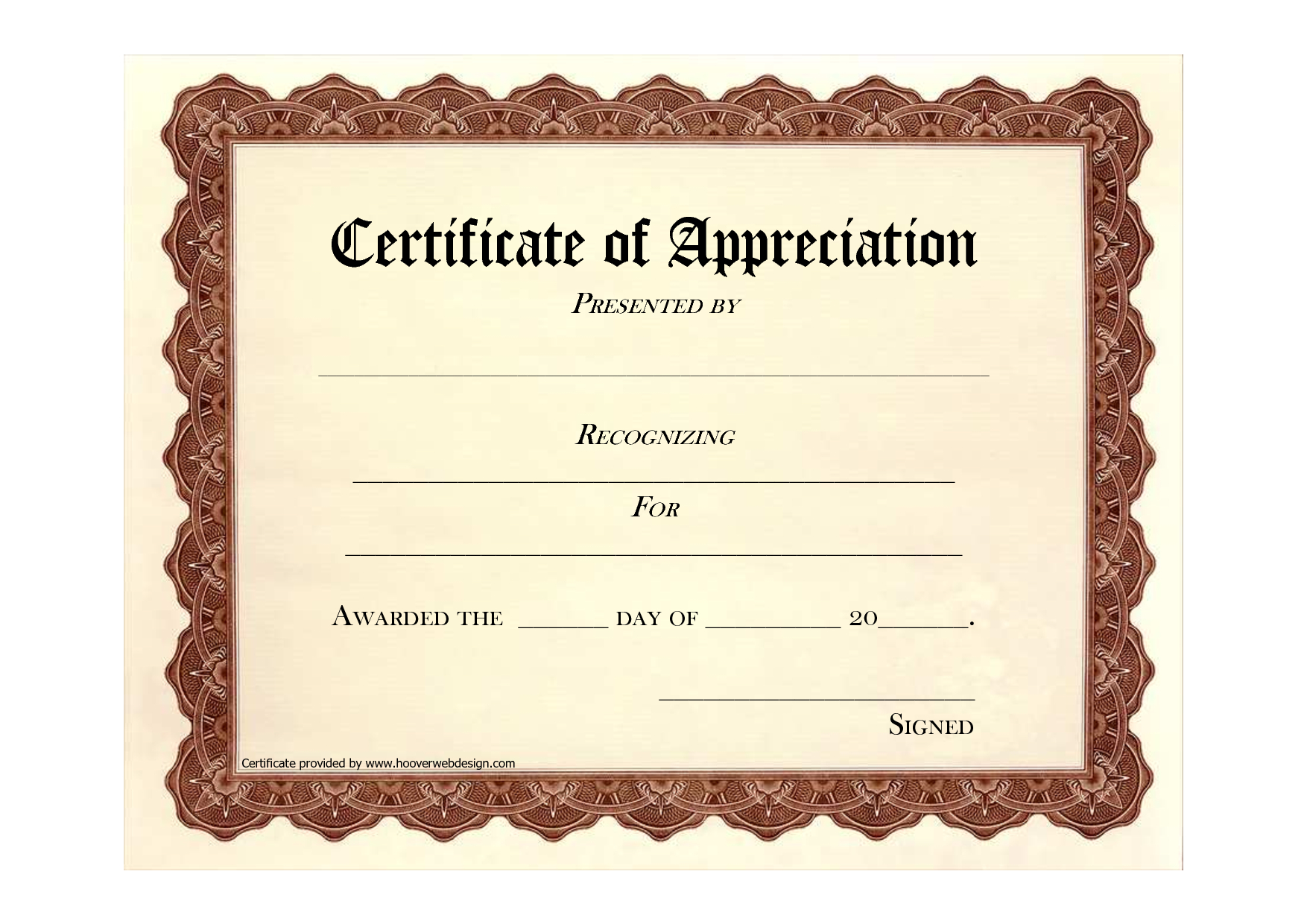 Free Certificate Of Recognition-Templates - Free Printable Templates For Certificates Of Recognition