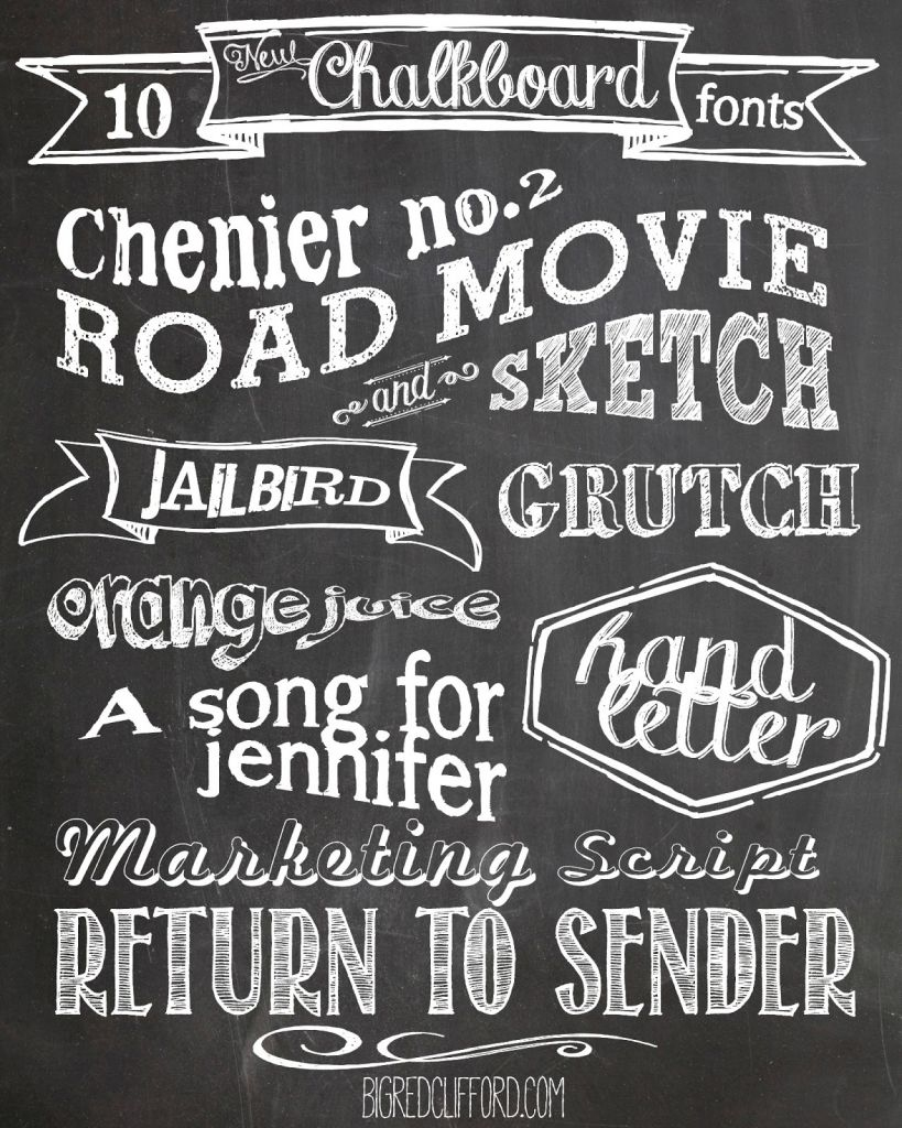 Free Chalkboard Fonts And Free Printable | Fonts - Free Printable Fonts