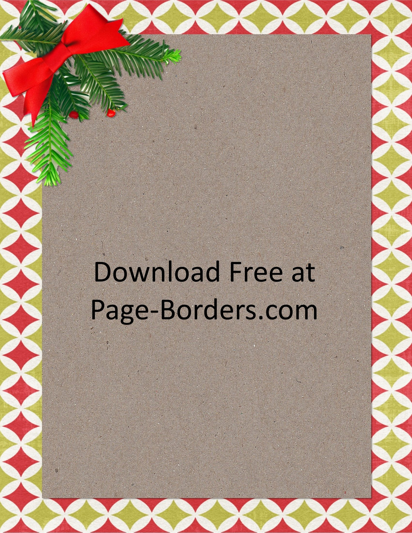 Free Christmas Border | Customize Online | Personal &amp;amp; Commercial Use - Free Printable Christmas Borders