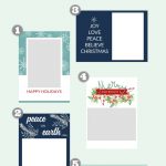 Free Christmas Card Templates   The Crazy Craft Lady   Free Printable Happy Holidays Greeting Cards