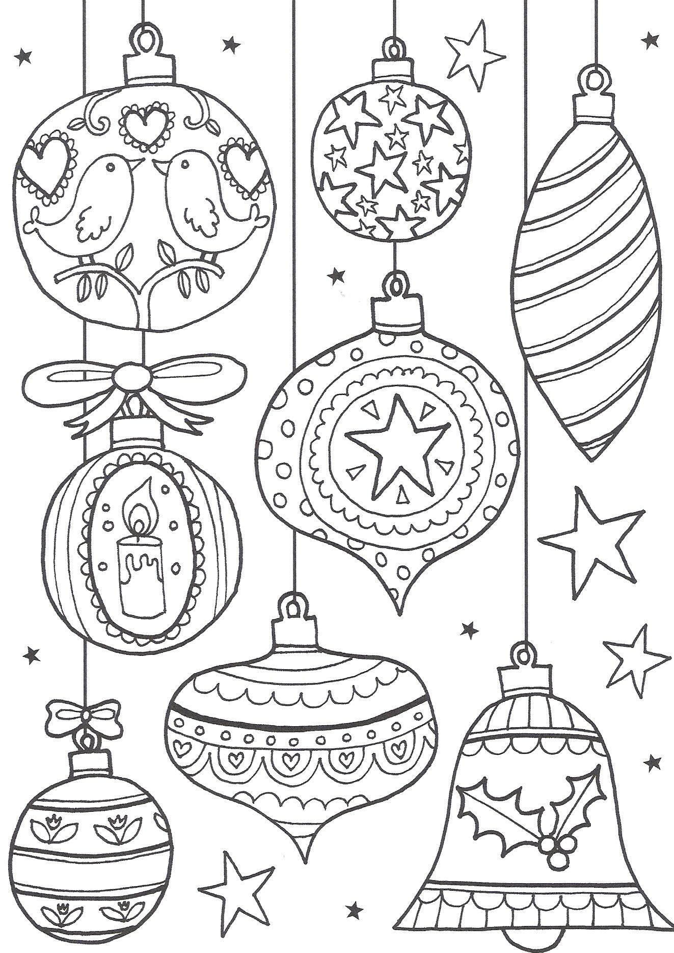 Free Christmas Colouring Pages For Adults – The Ultimate Roundup - Free Printable Christmas Ornament Coloring Pages