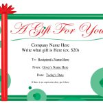 Free Christmas Gift Certificate Templates | Ideas For The House   Free Printable Gift Certificates For Hair Salon