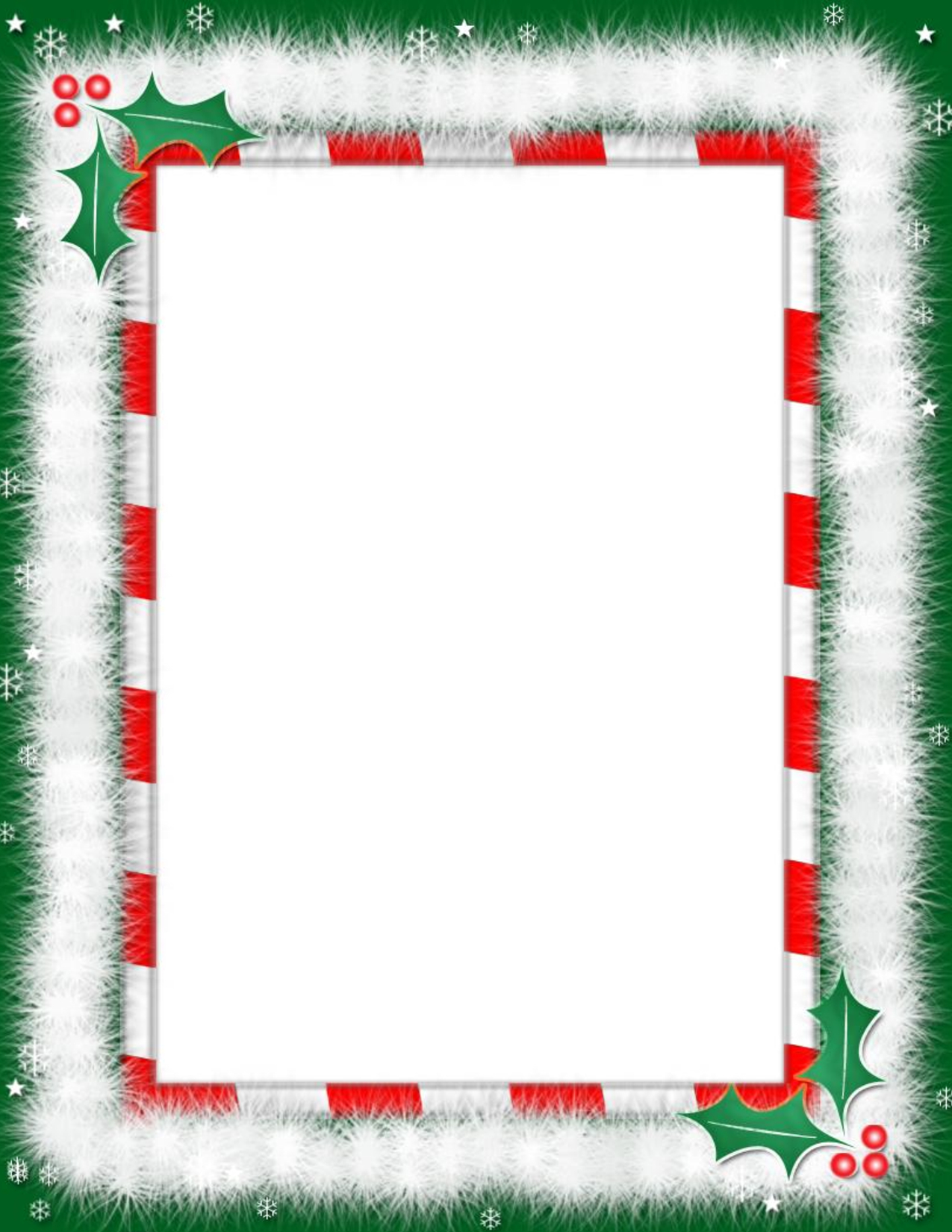 Free Christmas Letter Borders | Christmas Border Template - Free Printable Christmas Paper With Borders