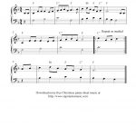Free Christmas Piano Sheet Music Notes, The Twelve Days Of Christmas   Free Printable Christmas Sheet Music For Piano