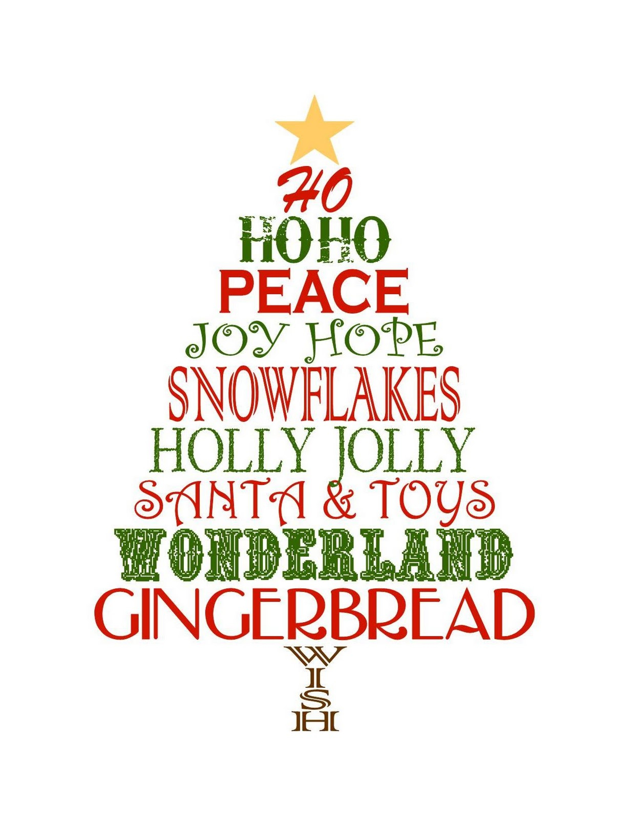 Free Christmas Printables To Use As Decor - Free Printable Christmas Art