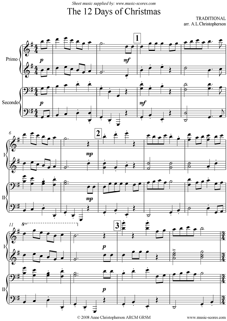 Free Christmas Sheet Music For Keyboard Printable – Festival Collections - Free Christmas Sheet Music For Keyboard Printable