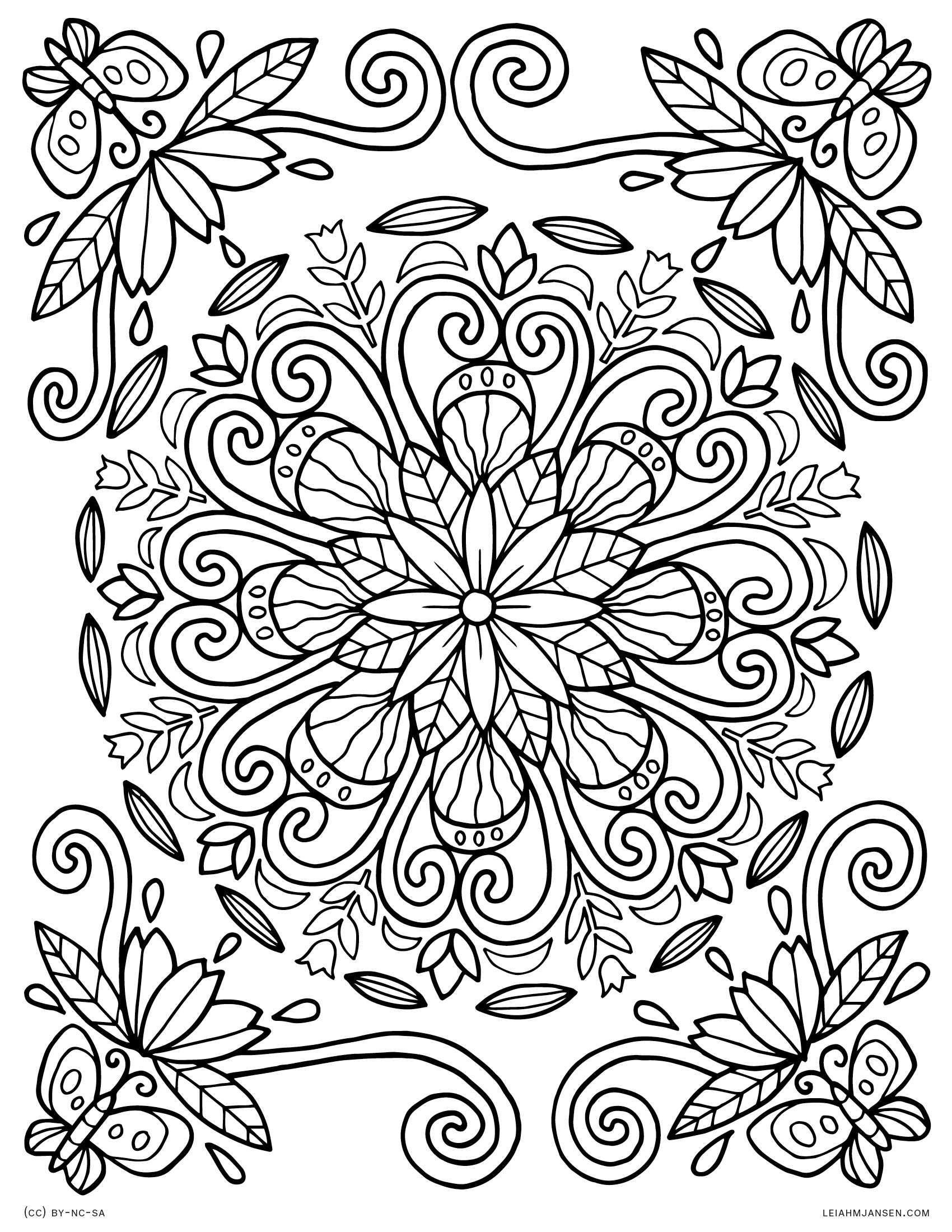 Free Coloring Pages - Free Printable Mandala Coloring Pages