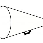Free Coloring Pages Of Megaphone Template Lovely Megaphone Template   Free Printable Megaphone Template