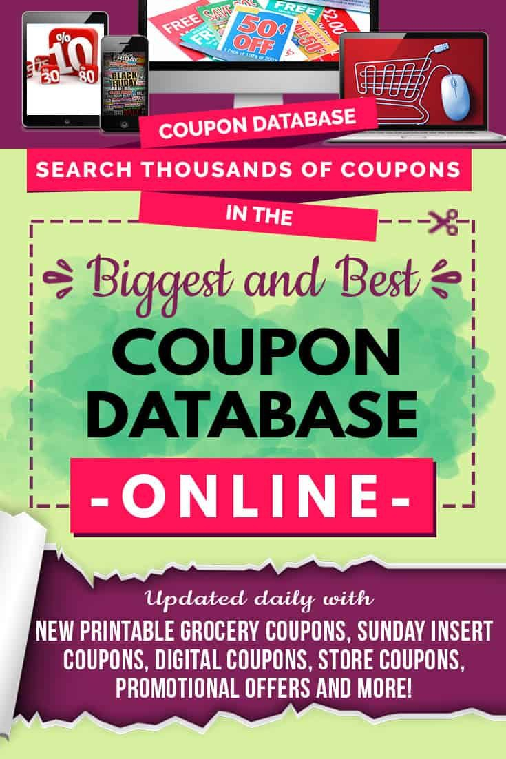Free Coupon Database Online! Updated Daily With Printable Grocery - Free Printable Grocery Coupons