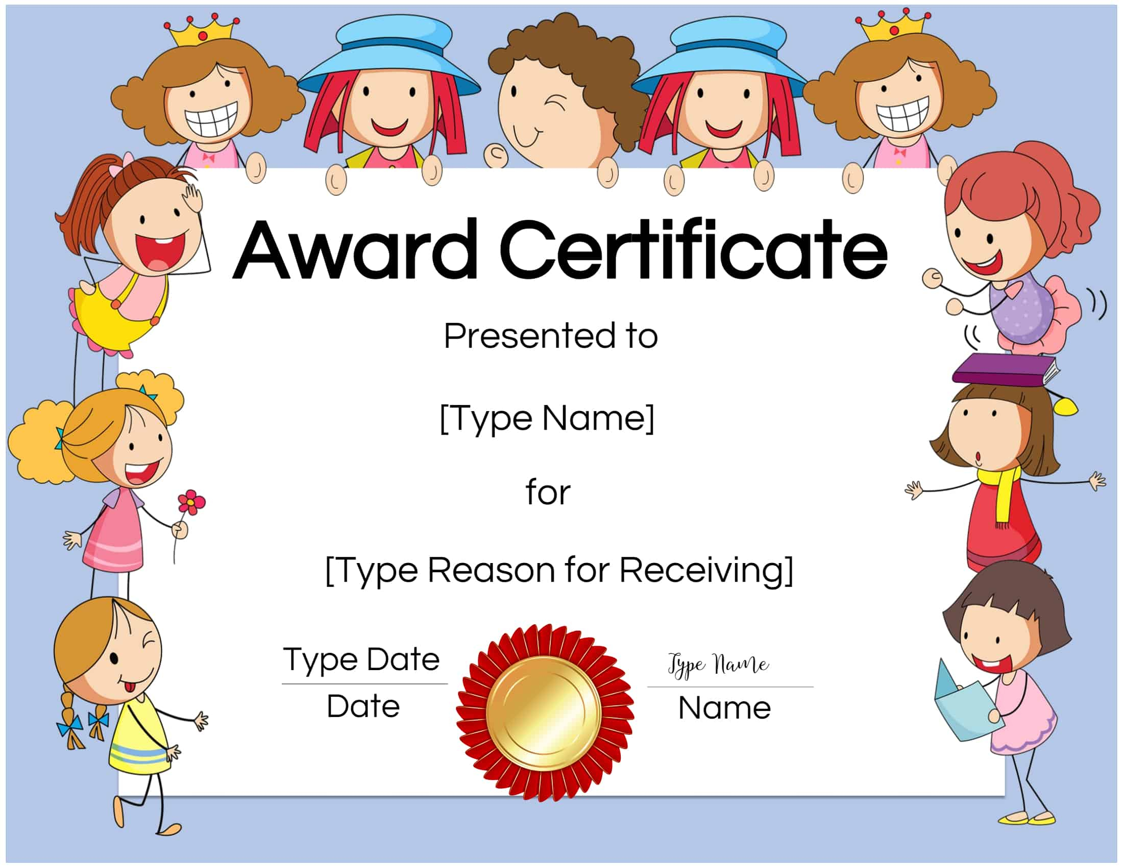 Free Custom Certificates For Kids | Customize Online &amp;amp; Print At Home - Free Printable Honor Roll Certificates Kids