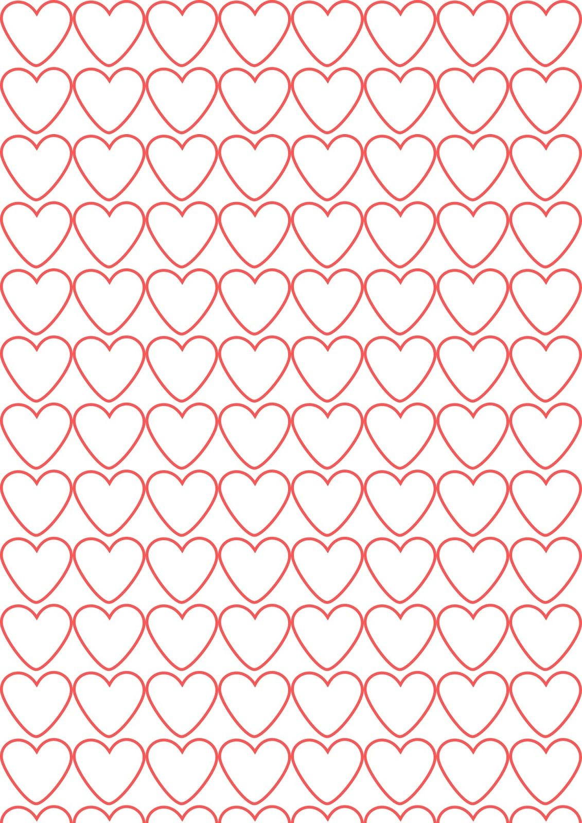 Free Digital Coloring Heart Scrapbooking Paper – Ausdruckbares - Free Printable Pattern Paper Sheets