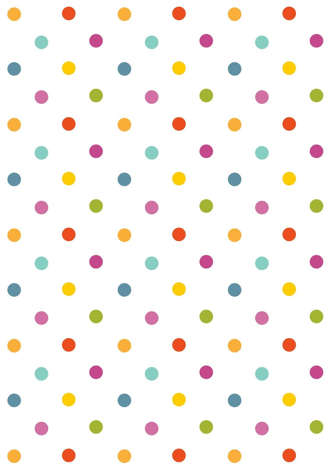 Free Digital Polka Dot Scrapbooking Paper - Ausdruckbares - Free Online Digital Scrapbooking Printable