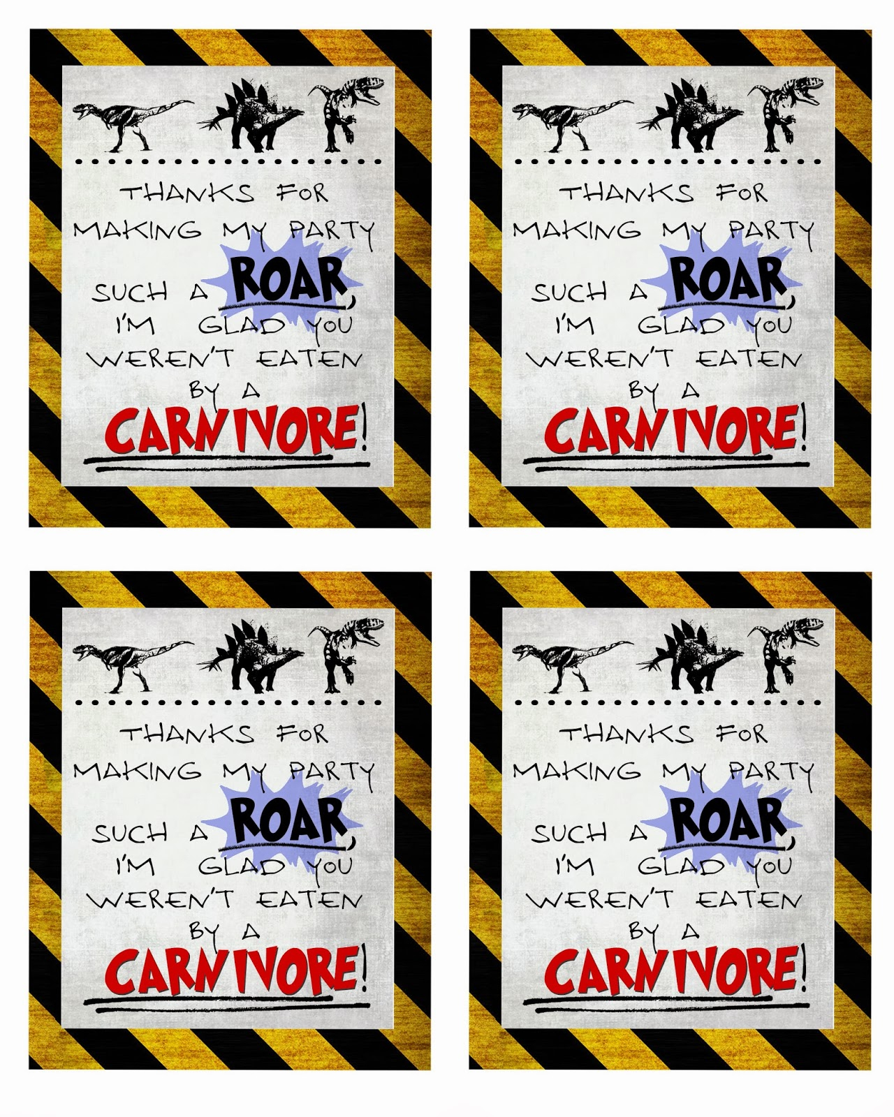 Free Dinosaur (Jurrasic Park) Party Printables - Free Printable Jurassic Park Invitations