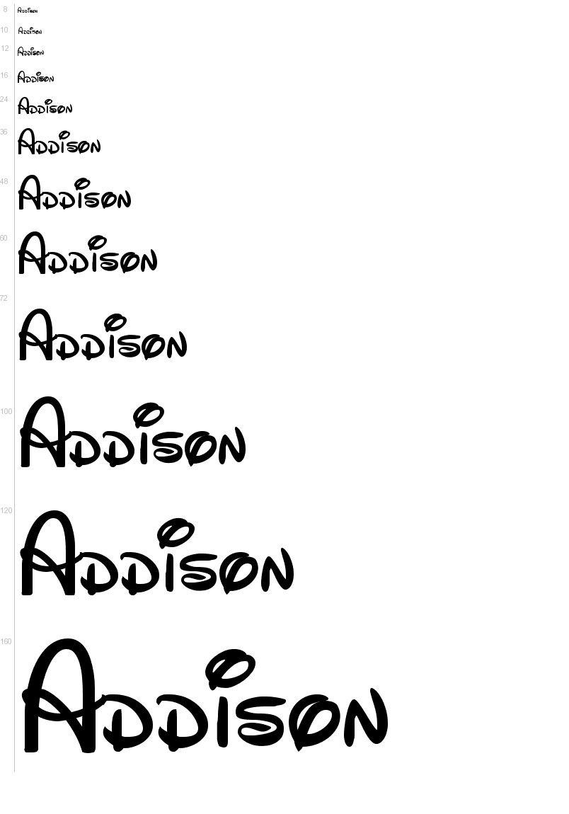 Free Disney Font Template. Enter Your Own Text For A Preview - Free Printable Disney Font Stencils