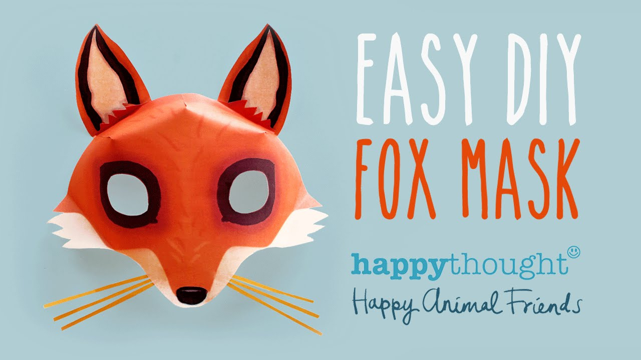 Free Diy Fox Mask Template And Tutorial: Make Your Own 3D Red Fox - Free Printable Paper Masks