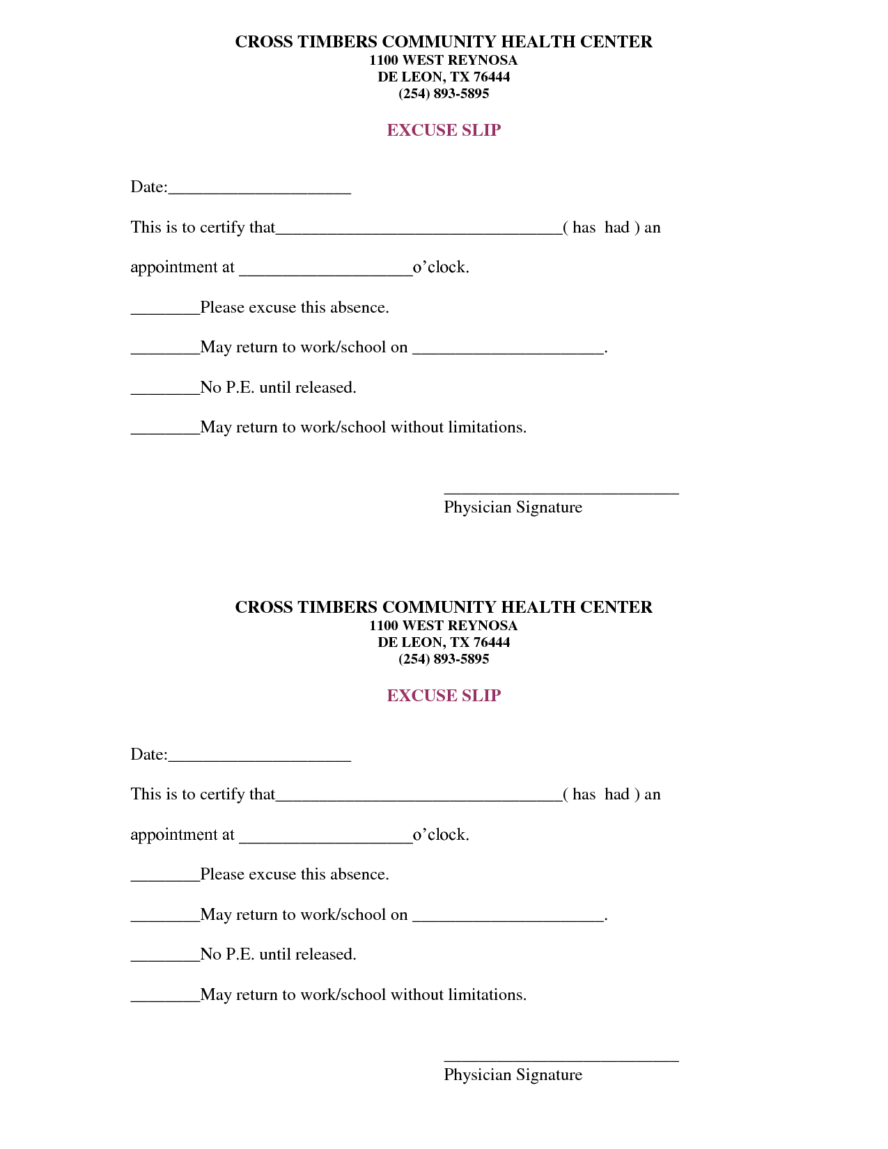 Free Doctors Note Template | Scope Of Work Template | On The Run - Free Printable Doctors Note For Work