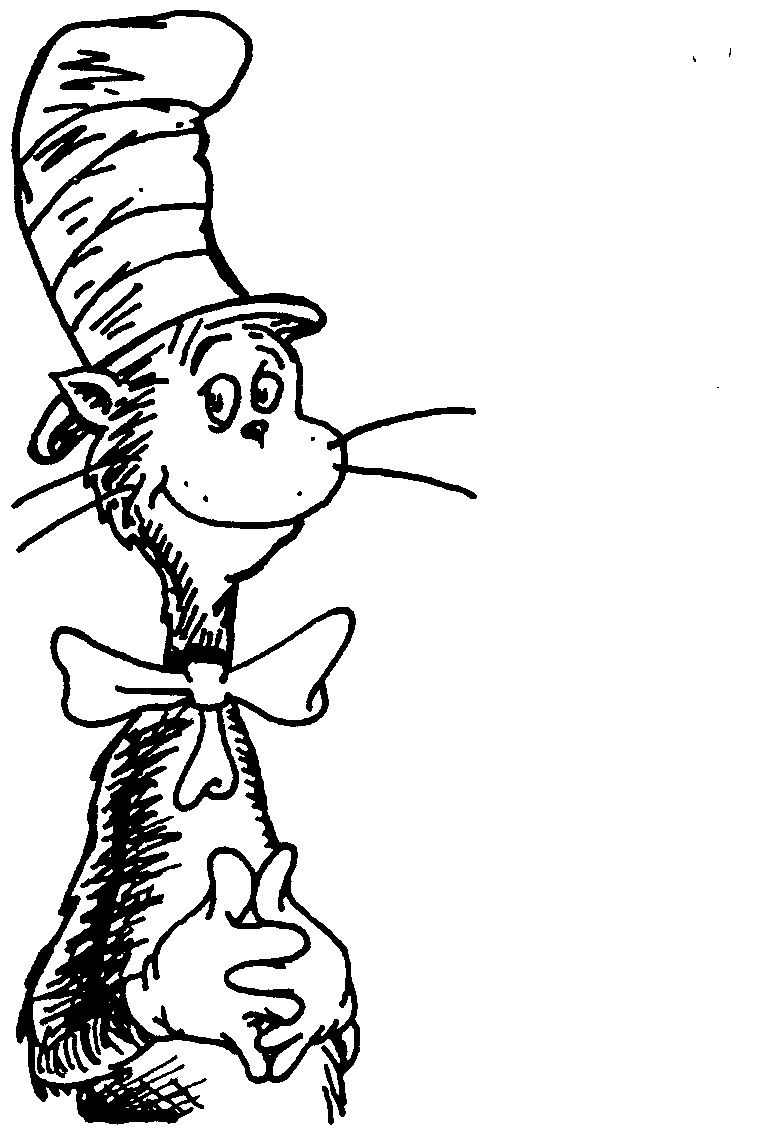 Free Download Cat In The Hat Black And White Clipart For Your - Free Printable Cat In The Hat Clip Art