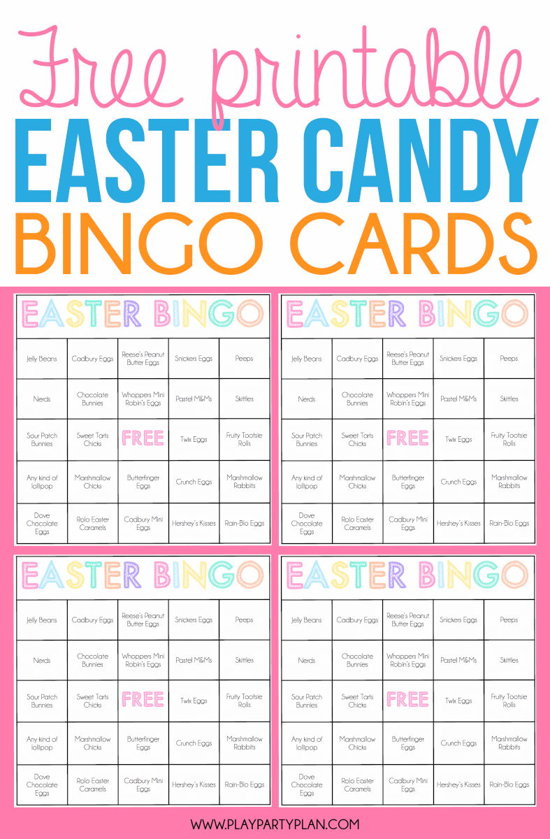 Free Easter Bingo Cards That Make The Best Easter Games For Kids - Easter Games For Adults Printable Free