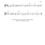 Free Easy Alto Saxophone Sheet Music, Michael Row The Boat Ashore   Free Printable Alto Saxophone Sheet Music