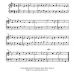 Free Easy Christmas Piano Sheet Music, O Come, All Ye Faithful   Christmas Piano Sheet Music Easy Free Printable