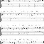 Free Easy Guitar Tablature Sheet Music Score, Land Of Hope And Glory   Free Printable Sheet Music Pomp And Circumstance