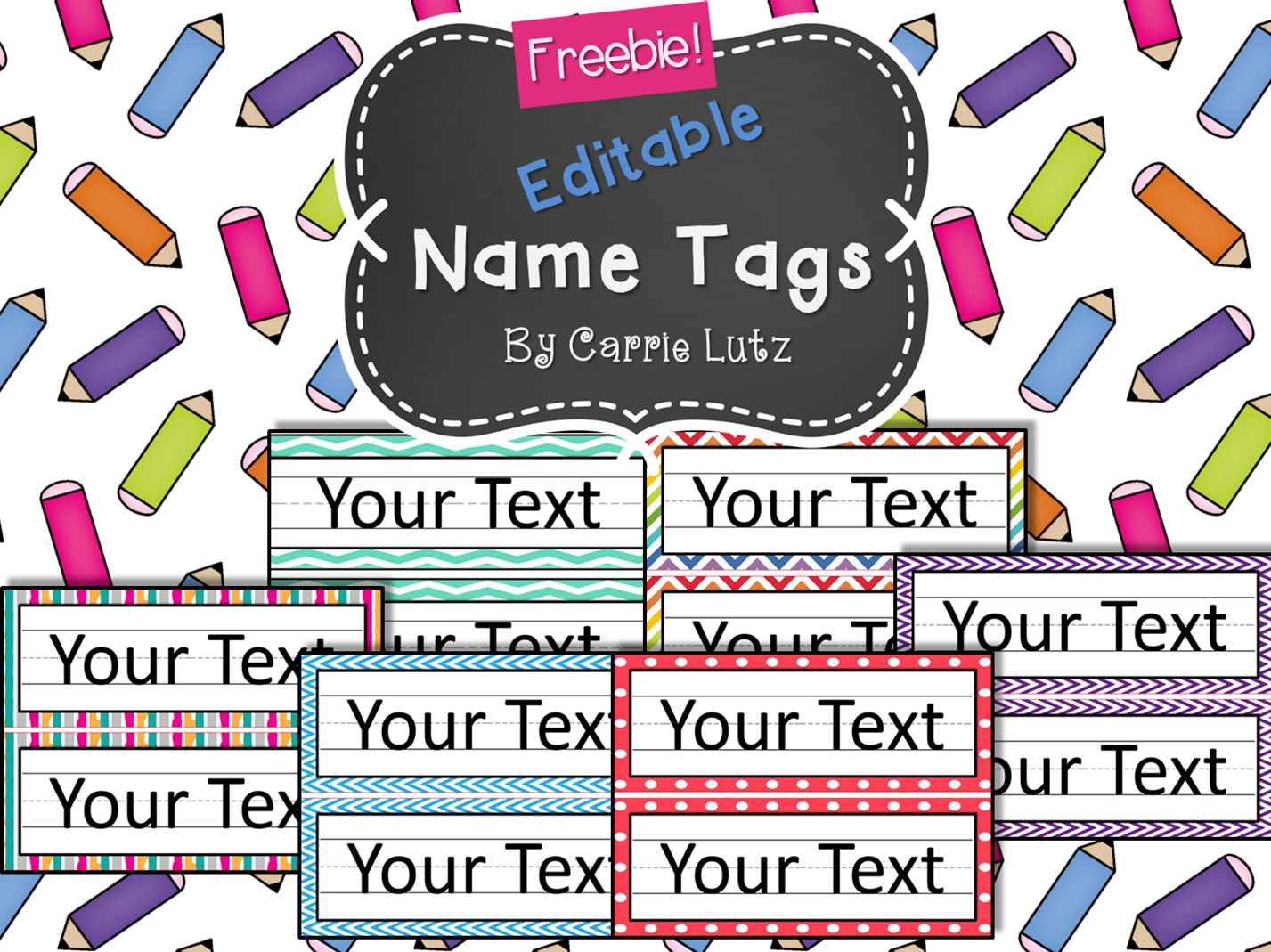 Name Labels For Kids Printable