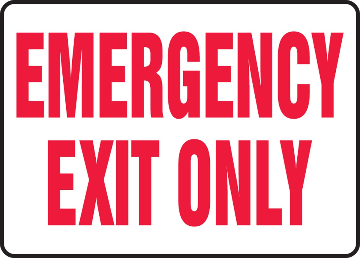 Free Emergency Exit Signs, Download Free Clip Art, Free Clip Art On - Free Printable Not An Exit Sign