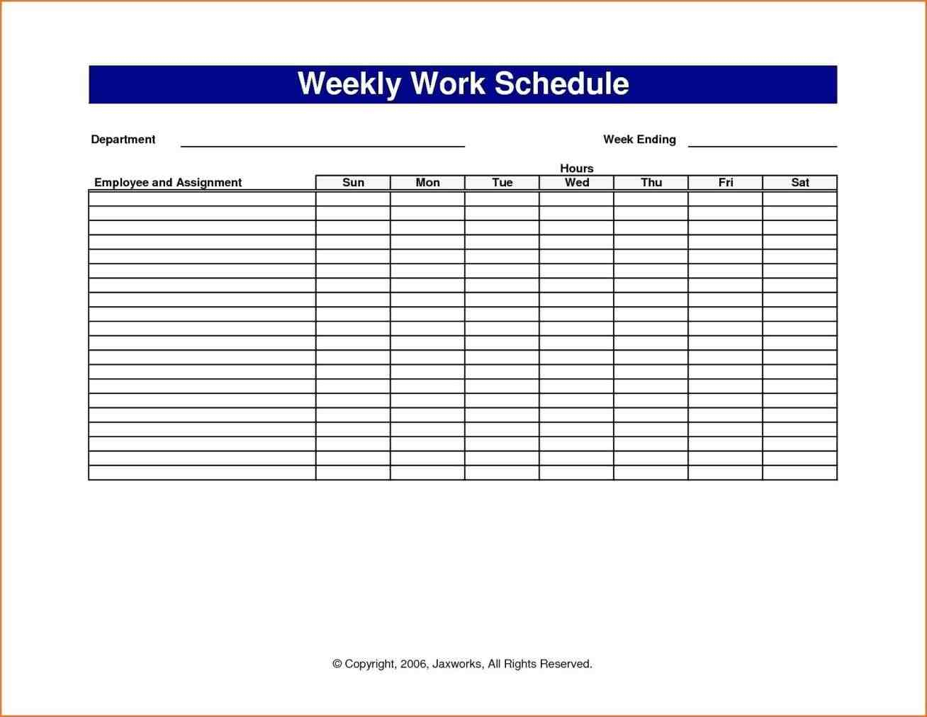 Free Employee Work Schedule Template Scheduling Schedules Officecom - Free Printable Volunteer Forms