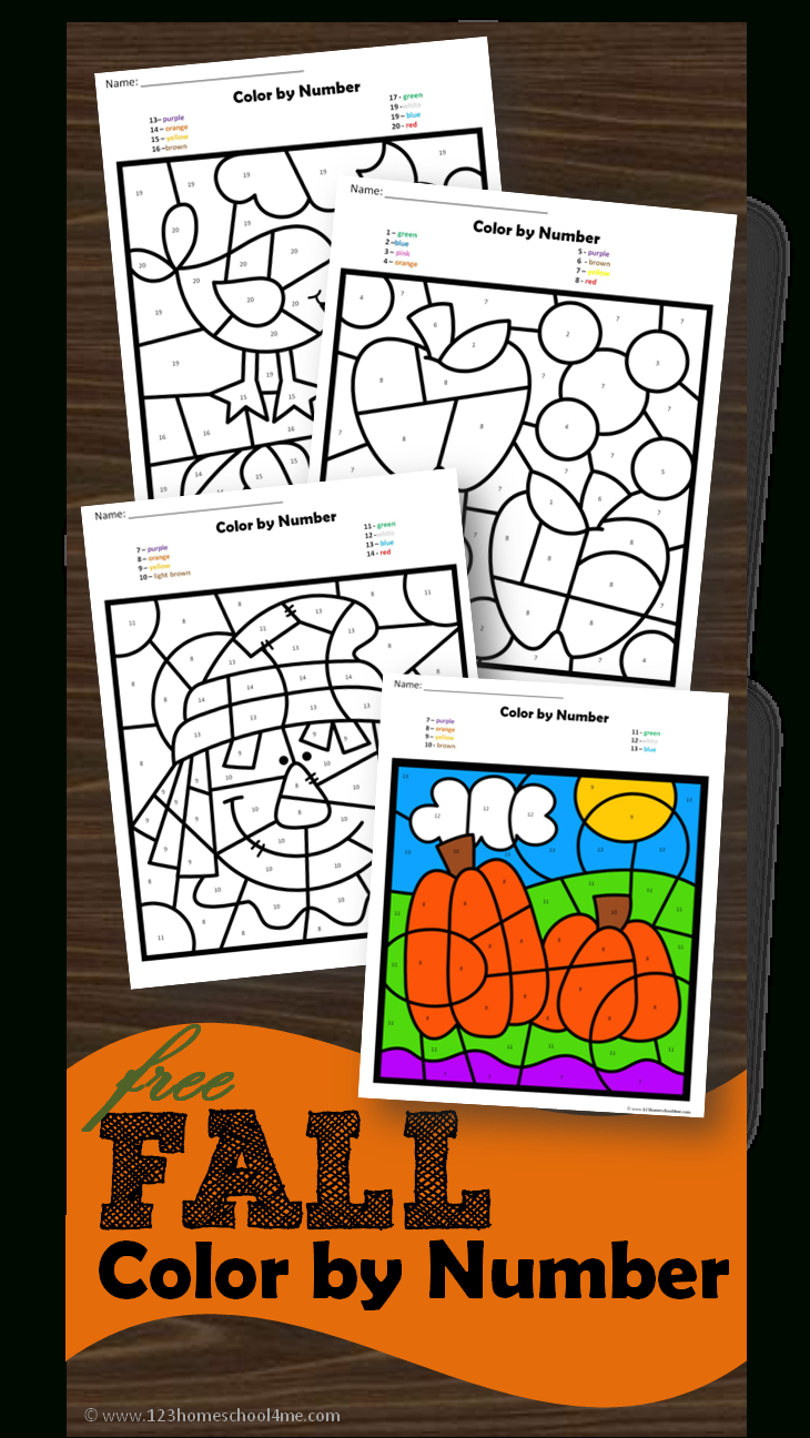 Free Fall Colornumber | Teaching Tips | Pinterest | Maternelle - Free Printable Fall Math Worksheets