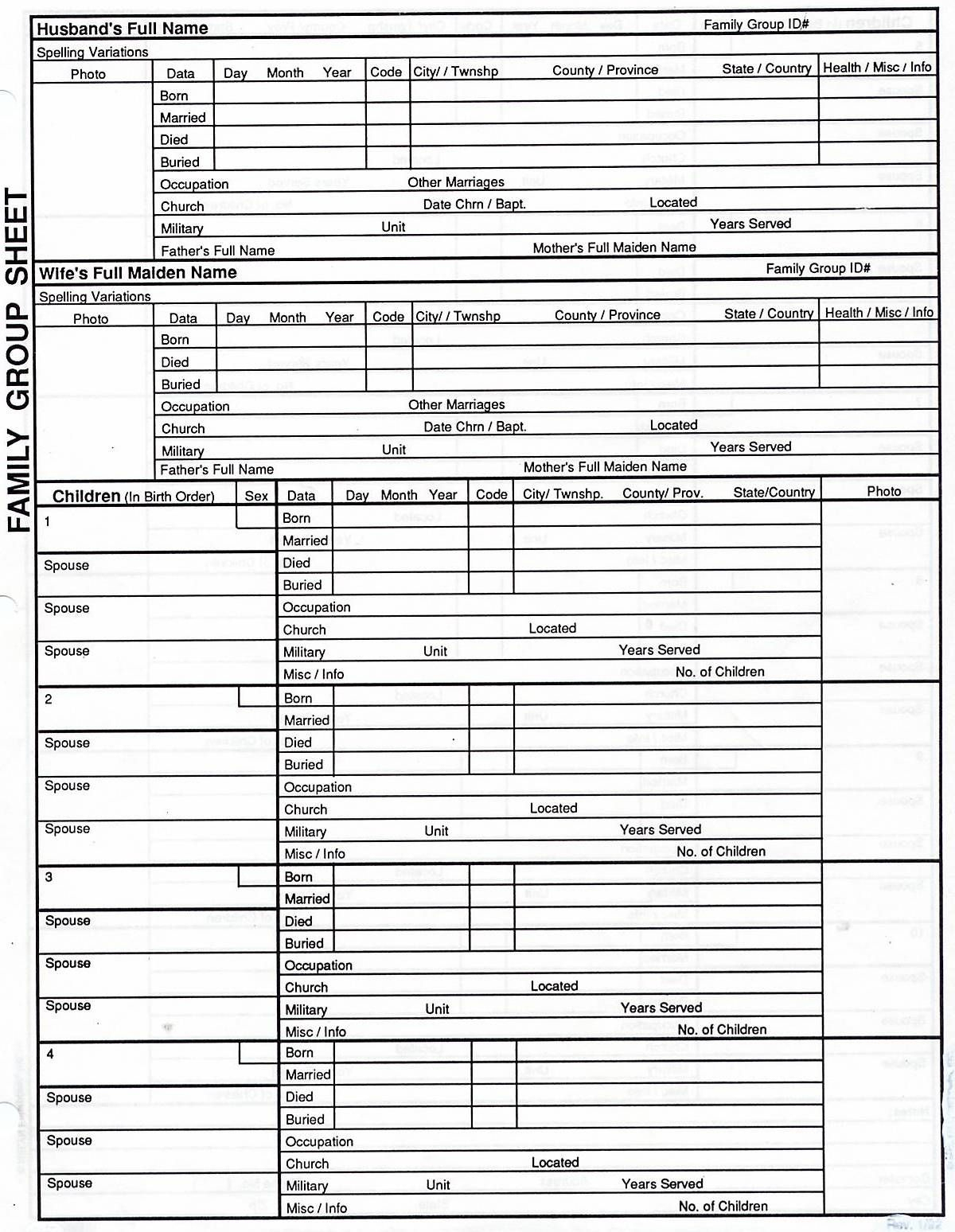 Free Family Tree Print Out | Genealogy | Genealogy Chart, Family - Free Printable Genealogy Worksheets