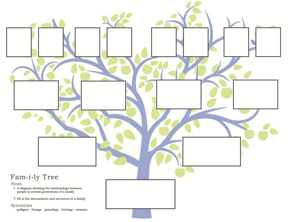 Free Family Tree Template To Print - Google Search … | Grandparents - Family Tree Maker Free Printable