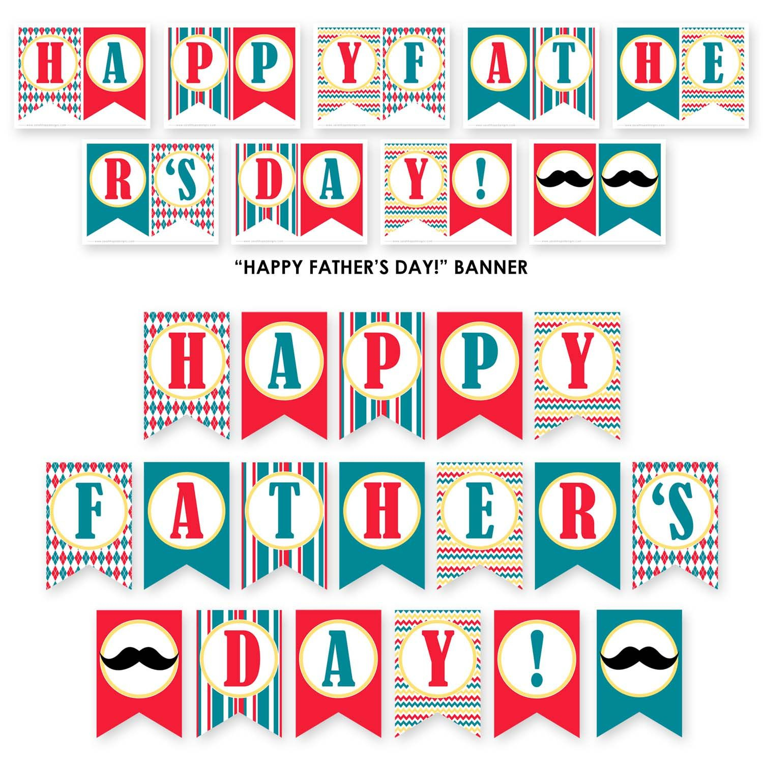 Free Father&amp;#039;s Day Party Printables From Sarah Hope Designs | Le Pere - Happy Father Day Banner Printable Free