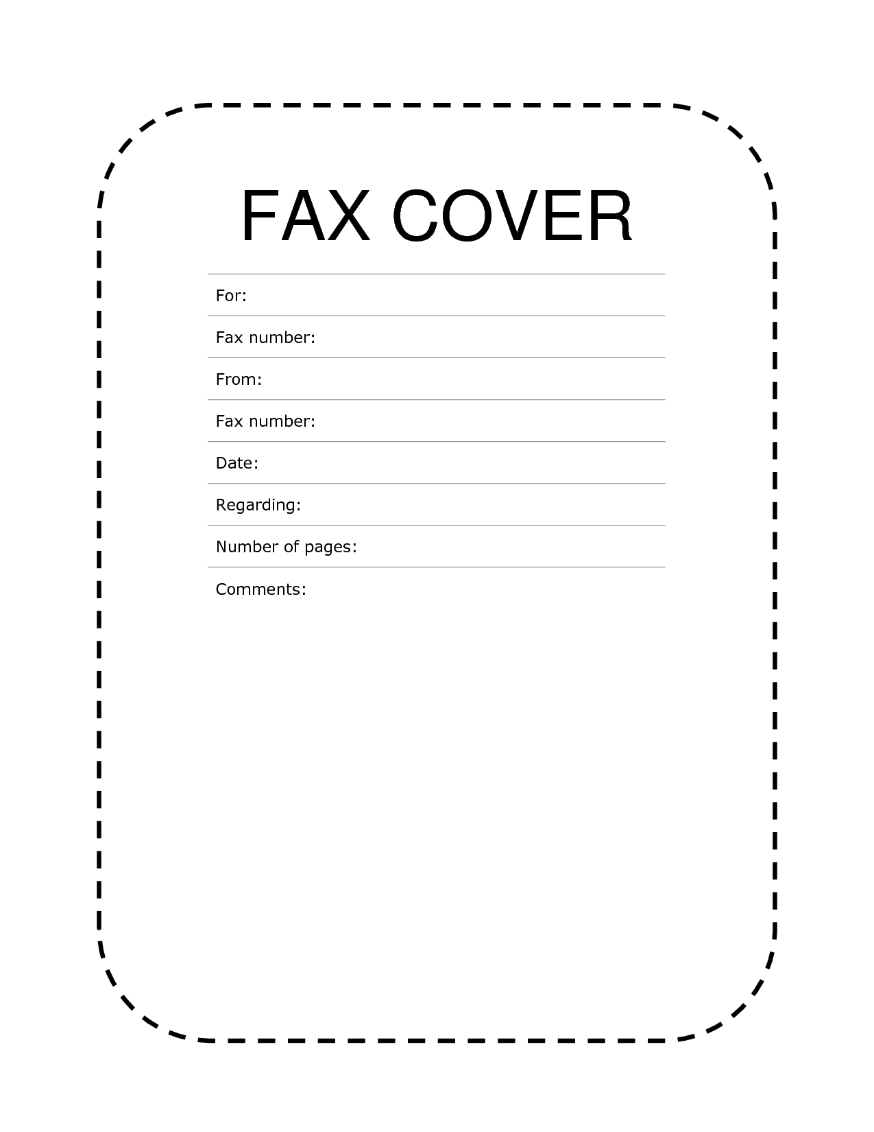 Free Fax Cover Sheet Template Format Example Pdf Printable | Fax - Free Printable Fax Cover Sheet