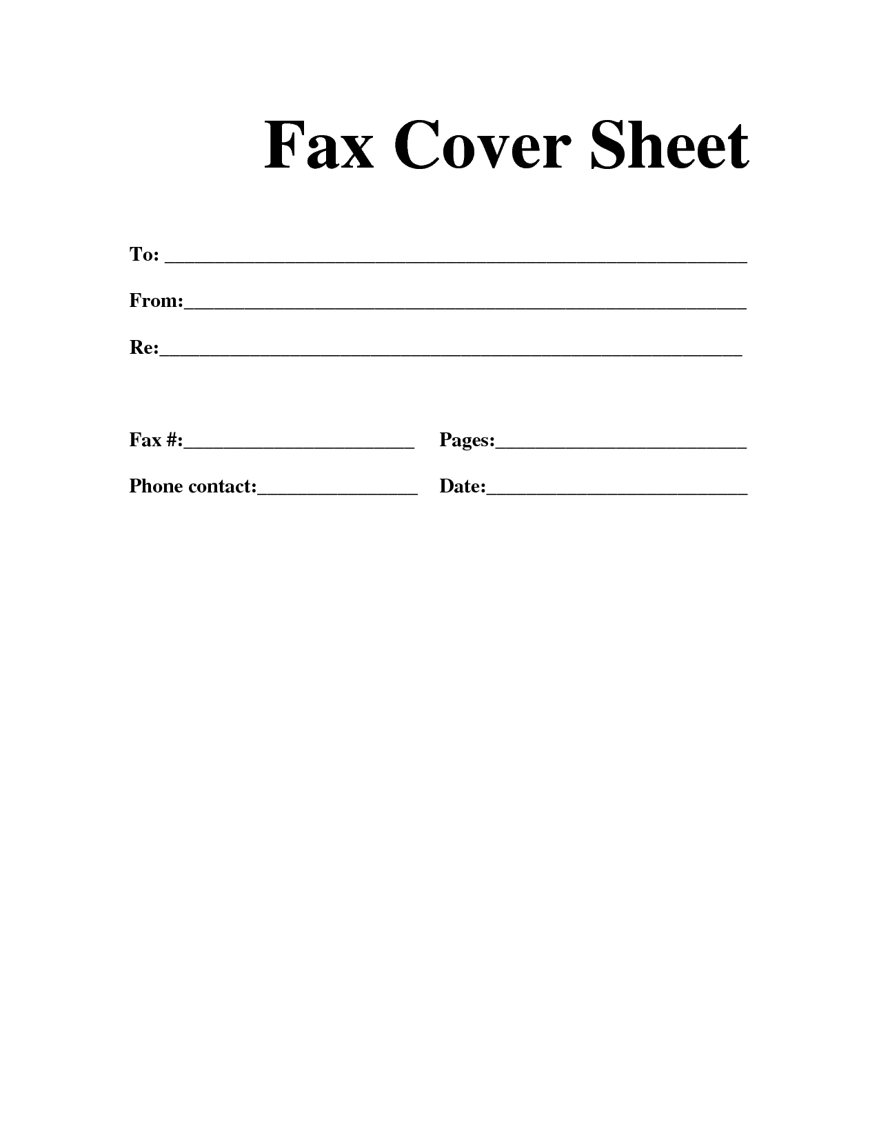 Free Fax Cover Sheet Templates Fax Cover Letter Template Fax Cover - Free Printable Cover Letter Format