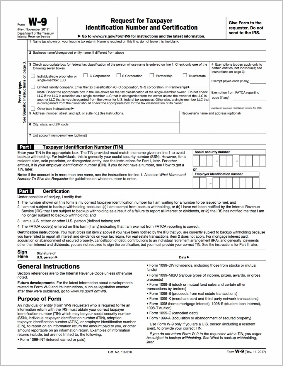 Free Fillable W 9 Form 2016 Form : Resume Examples - W9 Free Printable Form 2016