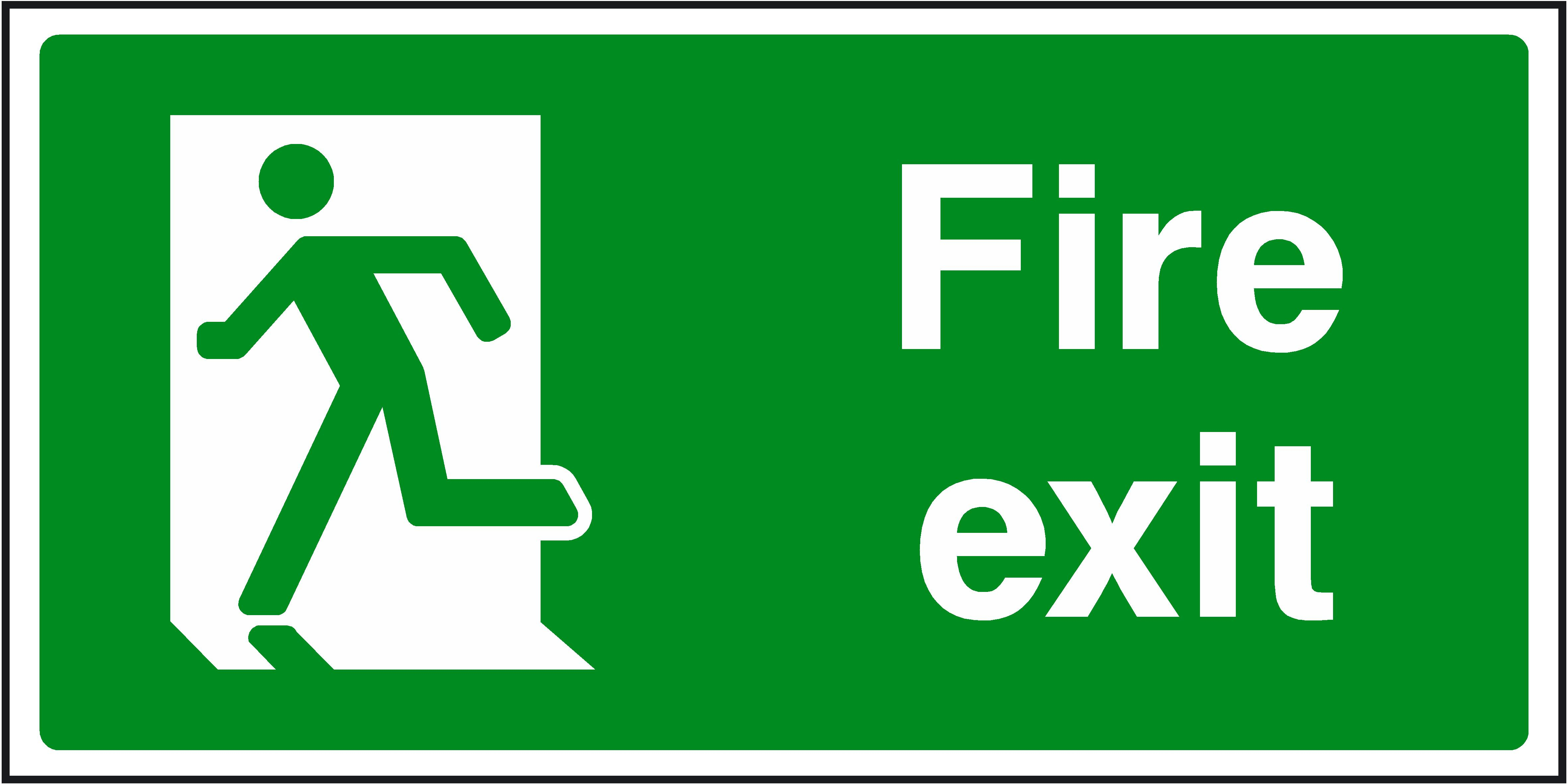 Free Fire Exit Signs, Download Free Clip Art, Free Clip Art On - Free Printable Exit Signs With Arrow