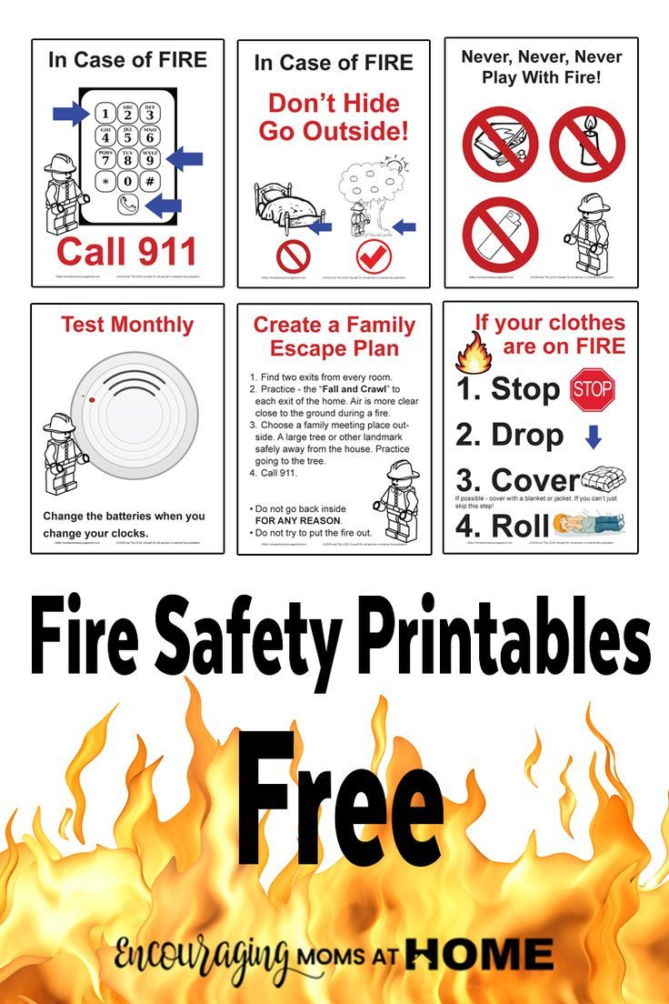 Free Fire Safety Posters With A Lego® Theme - Printable Posters Free Download