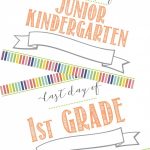 Free First Day Of School Printable Sign (+ Last Day Of School – First Day Of Kindergarten Sign Free Printable