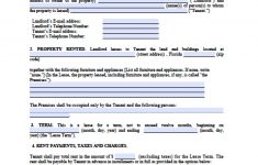 Free Printable Florida Residential Lease Agreement