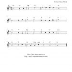 Free Flute Sheet Music, Abide With Me   Free Printable Flute Music