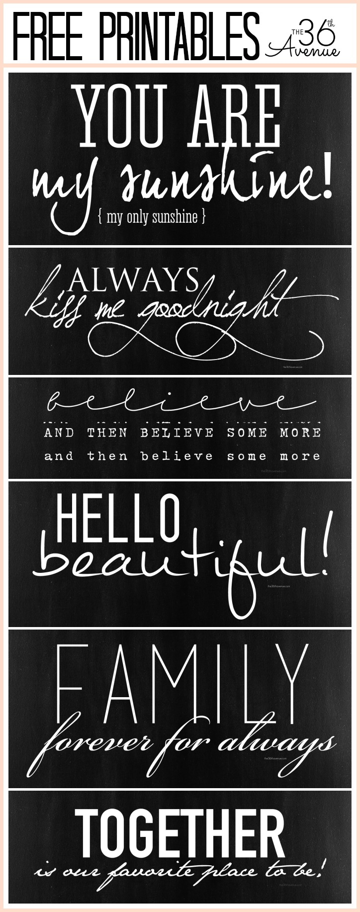 Free Fonts And Printable Combinations - The 36Th Avenue - Free Printable Fonts